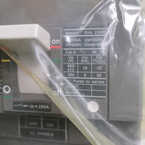 询价-塑壳断路器Sim250TMF200.3P200A原