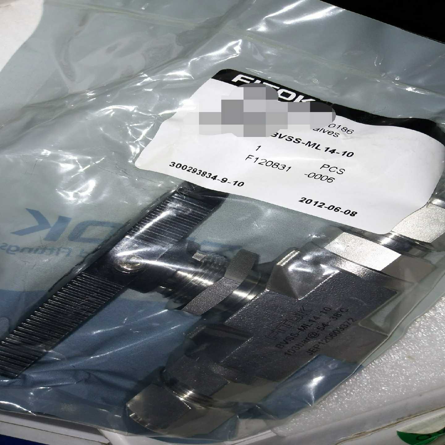 询价FITOK（飞托克）接头和针阀、球阀型号如下：BPSS-