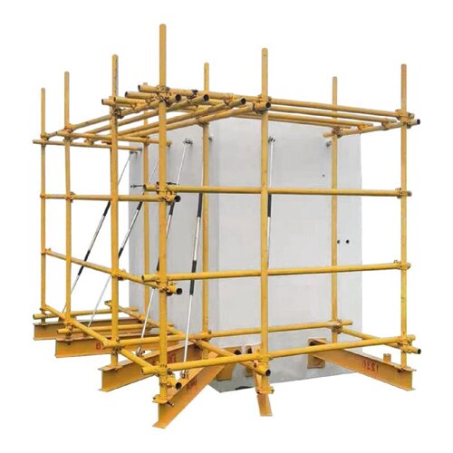 建筑工地外墙外架新型花篮式悬挑架工字钢梁焊接式悬挑梁直角斜角