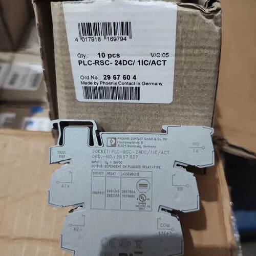议价2967604菲尼克斯PLC-RSC- 24DC/ 1IC/ACT继电器适用於高冲击