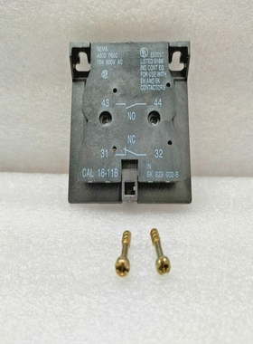 ABBCAL16-11B辅助接触块带尖叫夹端10A600VAC