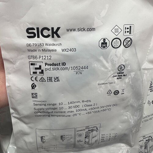 询价-SICK西克GTB6P1212光电传感器GTB6P121
