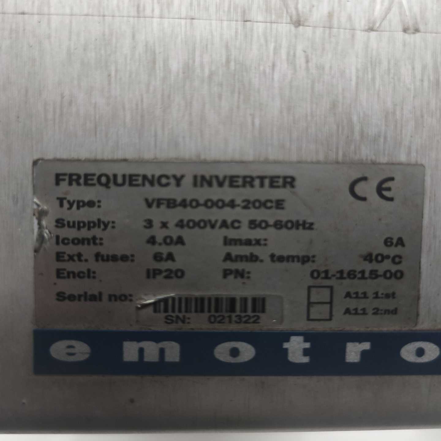 咨询-Emotron依尔通变频器VFX40-004-20CE实物议