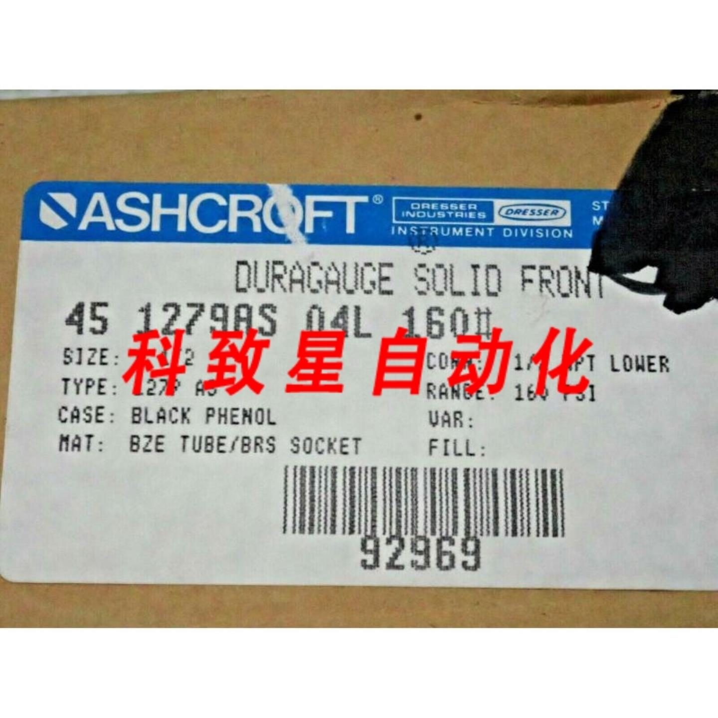 工业配件45 1279AS 04L 160 DURAGAUGE 12英寸 NPT 160 PSI