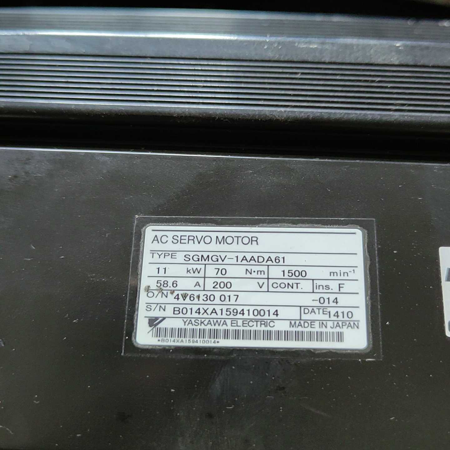 安川伺服电机SGMGV-1AADA61，11kW功率，70N--议价商品