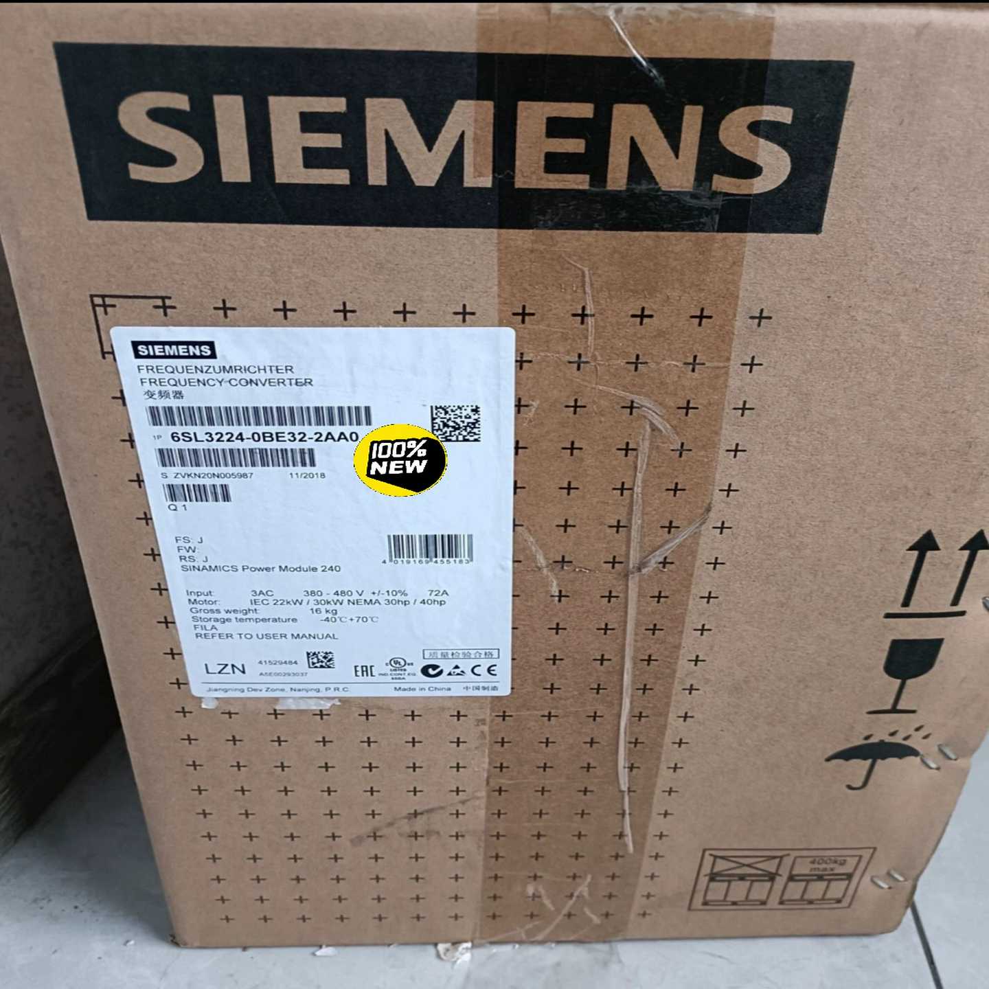 6SL3224-0BE32-2AA0G120 功率~询价