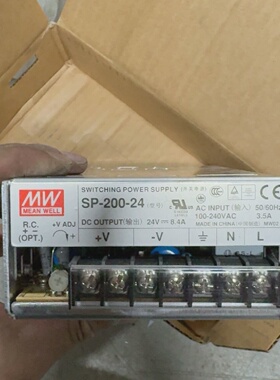寻《SP20024台湾明纬开关电源24V8.4A带PFC功能