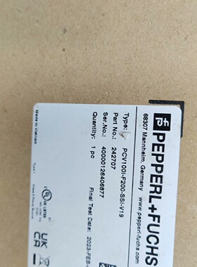 议价倍加福读码器PCV100IF200SSIV19原