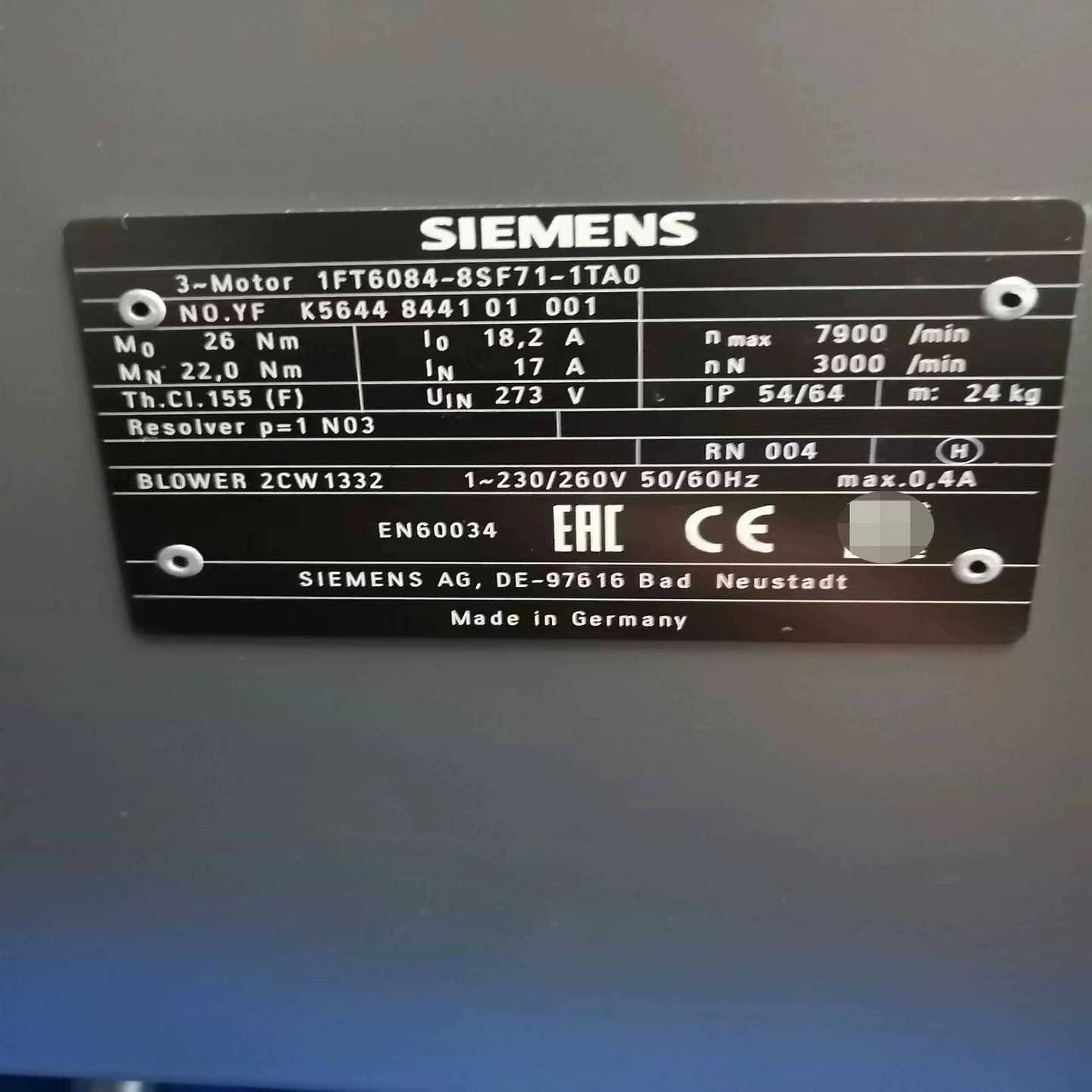 【议价】1FT6084-8SF71-1TA0伺服电机实适用