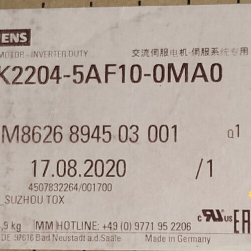 【询价】1FK2204-5AF10-OMAO