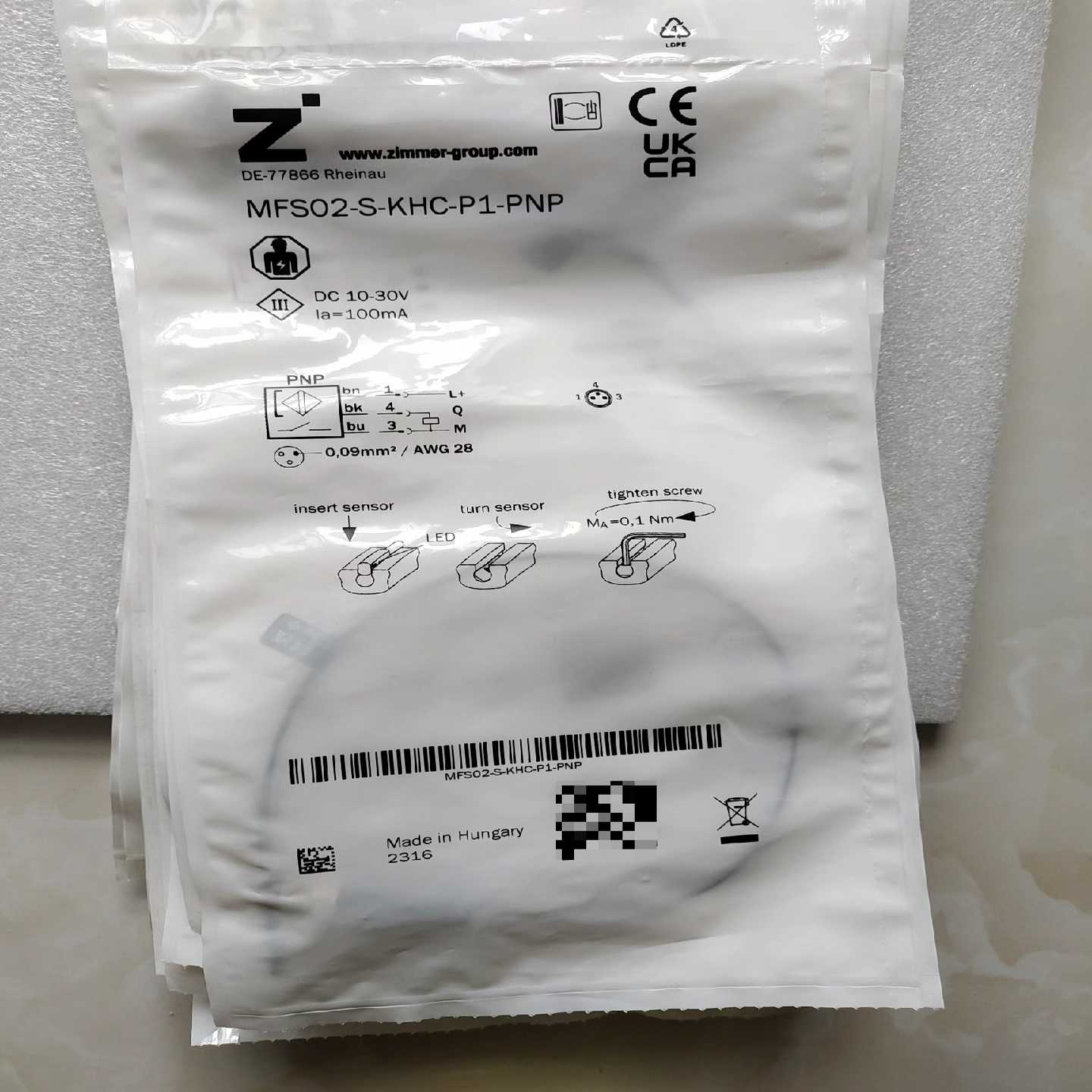 zimmer原装正品传感器MFS02-S-KHC-P1–P{议价}