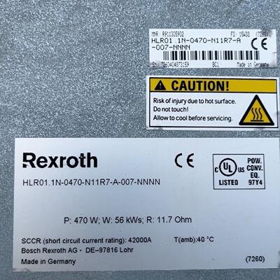【询价】力士乐电抗器滤波器 ，HLR01.1N-0470