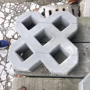 双字道植草砖八字砖QPK井字砖车位砖八人行道盲砖透草坪砖绿化砖