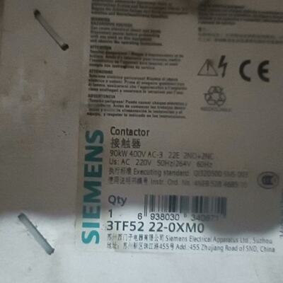 交流接触器3TF52220XM0电压220V拍前询价下单