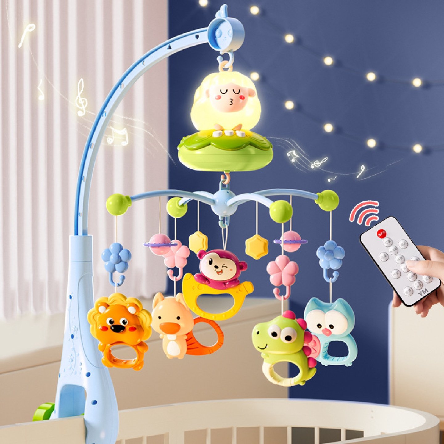 床铃婴儿悬挂式床头挂饰音乐旋转摇铃支架新生儿宝宝音乐盒0-1岁,机械设备,其他机械设备,淘宝优惠券,粉丝福利购,淘宝优惠卷