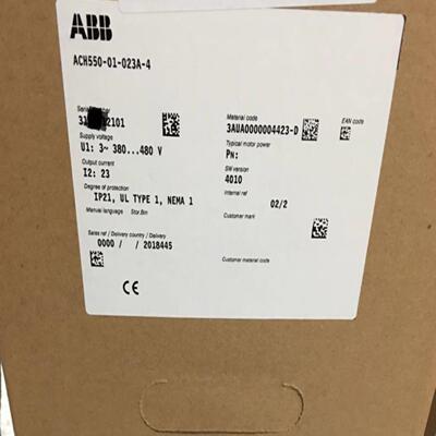 配件ABB变频器ACH550-01-023A-4ACH580-01-026A-4暖通工程定议价