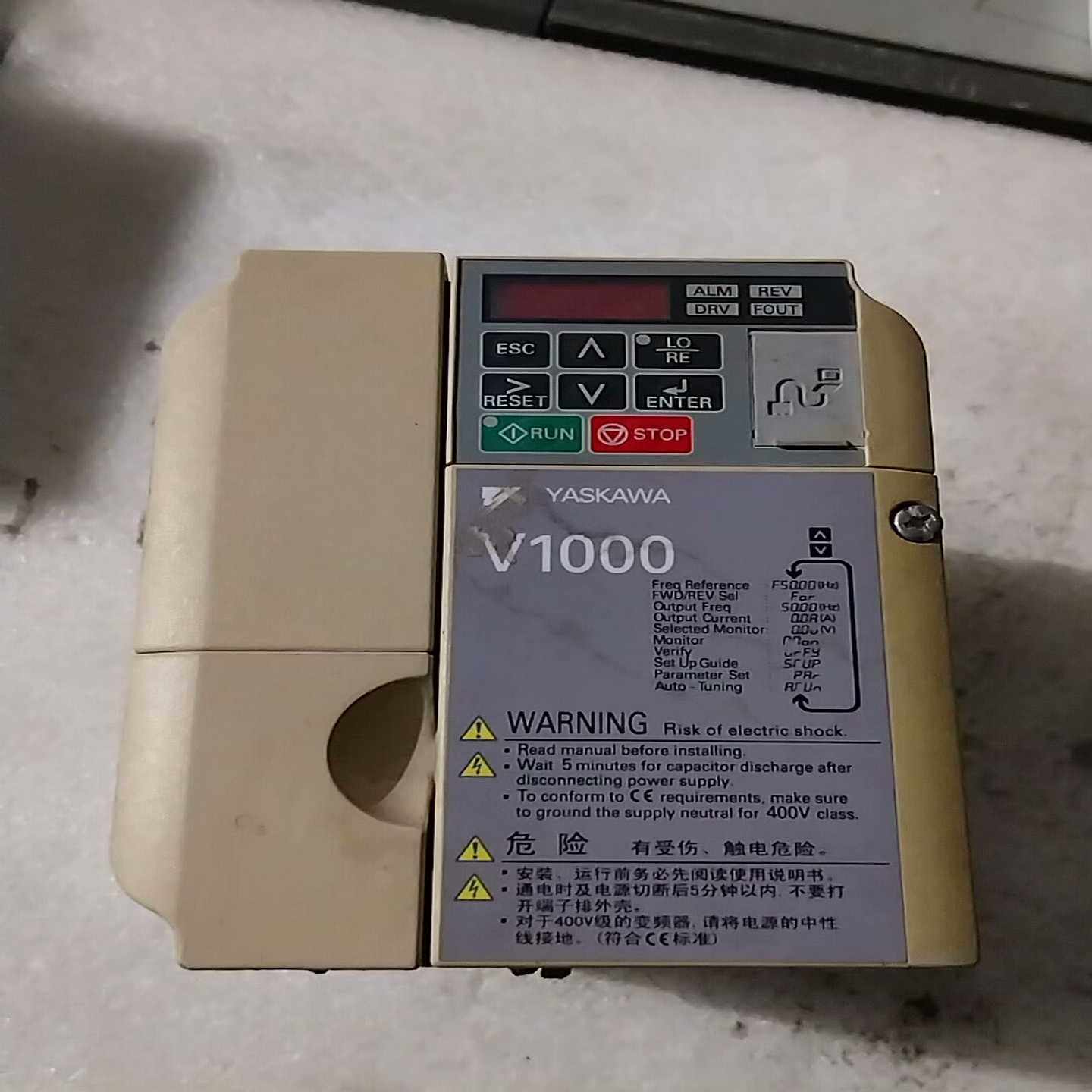 议价原装拆机安川V1000变频器，CIMR-VB4A0005BB
