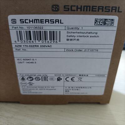 AZM170-02ZRK230VAC德国施迈赛联锁开关全新原装正品现货