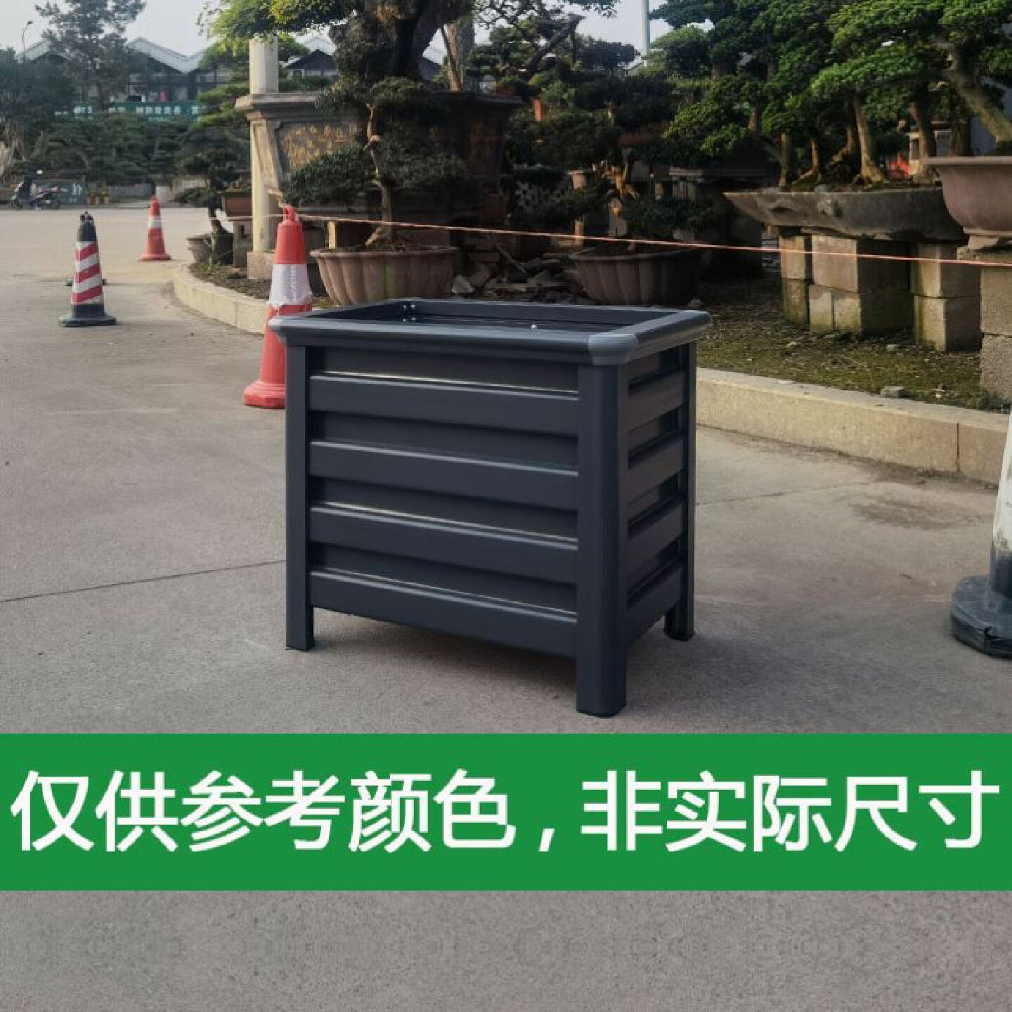 铝合金花箱户外别墅庭院果树种植箱六角形特大花盆楼顶种树专用箱