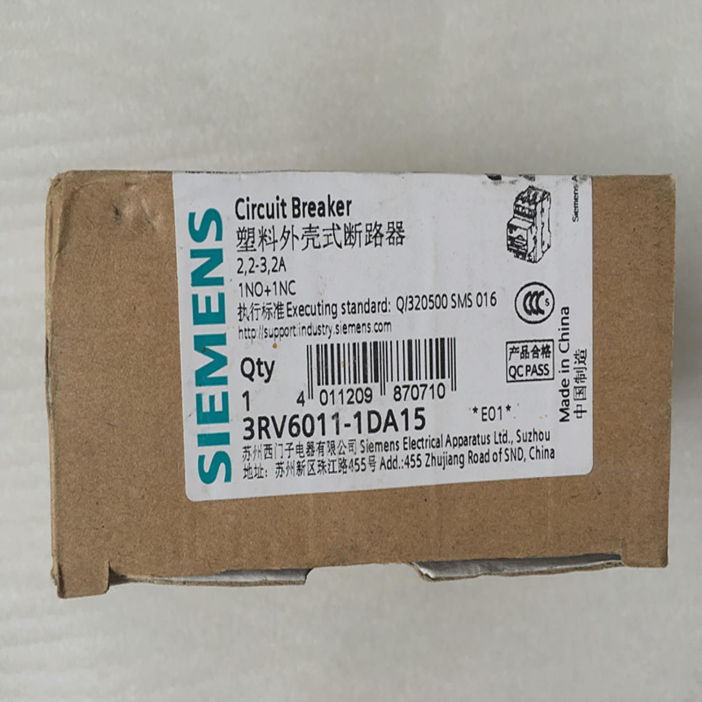 正品 西门子SIEMENS马达保护断路器 3RV6011-1DA15 22-32A 询价