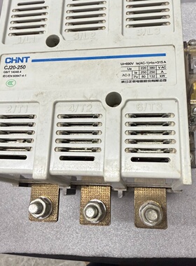 全新正泰CJ20250交流接触器220V线圈主回路31议价