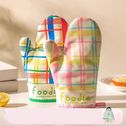 防烫加厚手套厨房家用隔热烘焙工具耐高温烤箱微波炉专用配套用品