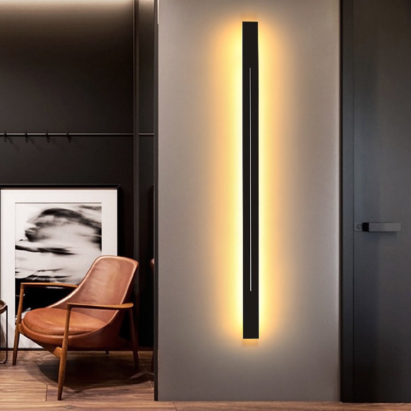 极简壁灯卧室床头创意过道现代简约长条客厅楼梯电视背景墙灯