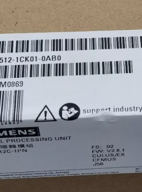 议价6ES7512-1CK01-0AB0西门子PLC S7-1500CPU模块6ES75121CK010A