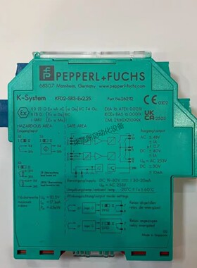 议价KFD2-SR3-Ex2.2S倍加福安全栅开关放大器订货号：262112全新