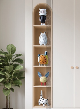 趣味时尚彩绘抽象动物组合摆件儿童房书柜衣柜电视墙饰品客厅套装