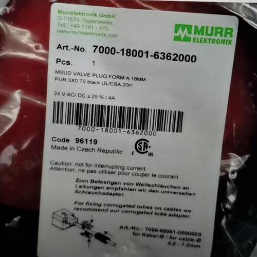 询价Murr7000-18001-6362000穆尔电磁阀用