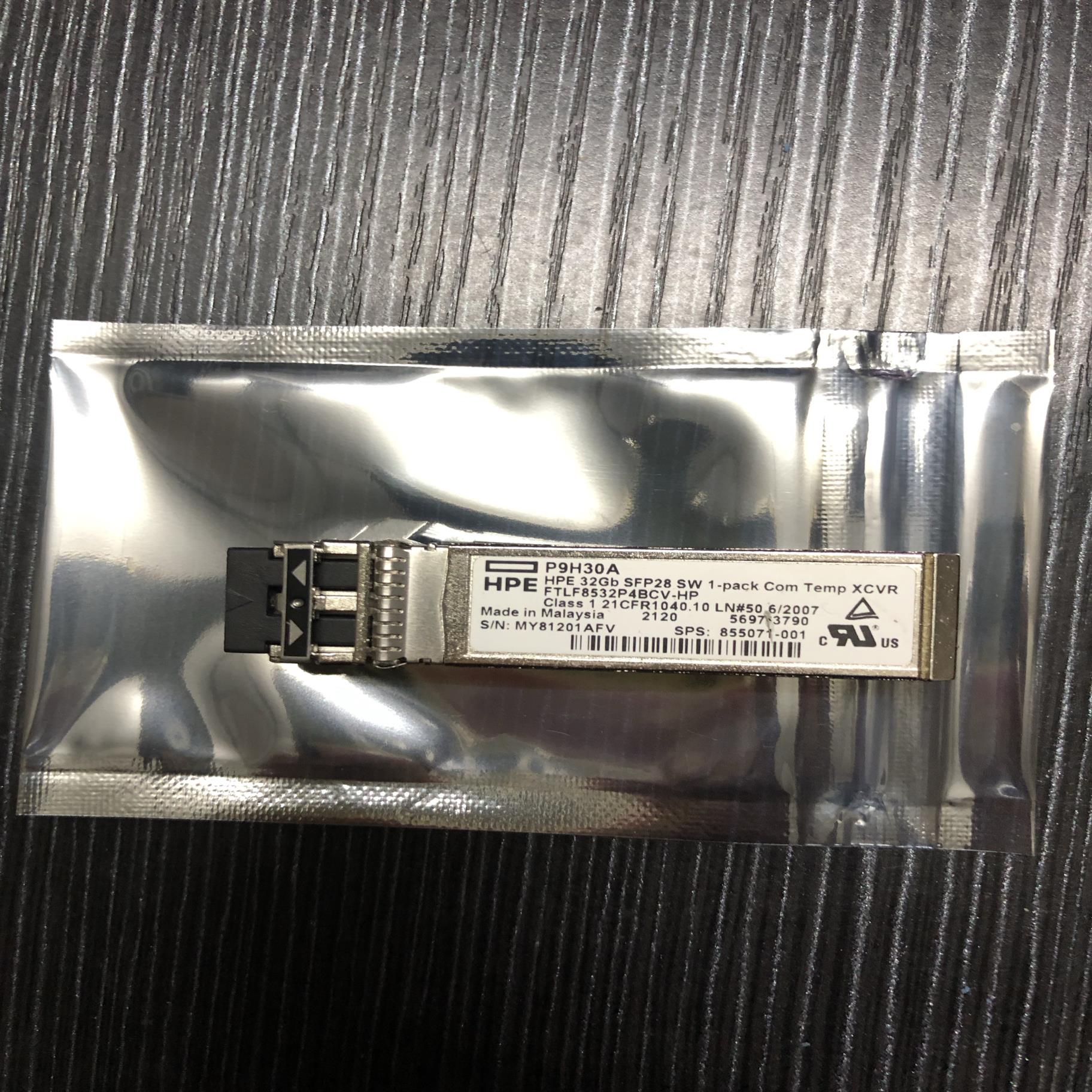 P9H29A 855070-001 HPE 32Gb Sfp 10KM FTLF1432P3PCV-H2单模模块