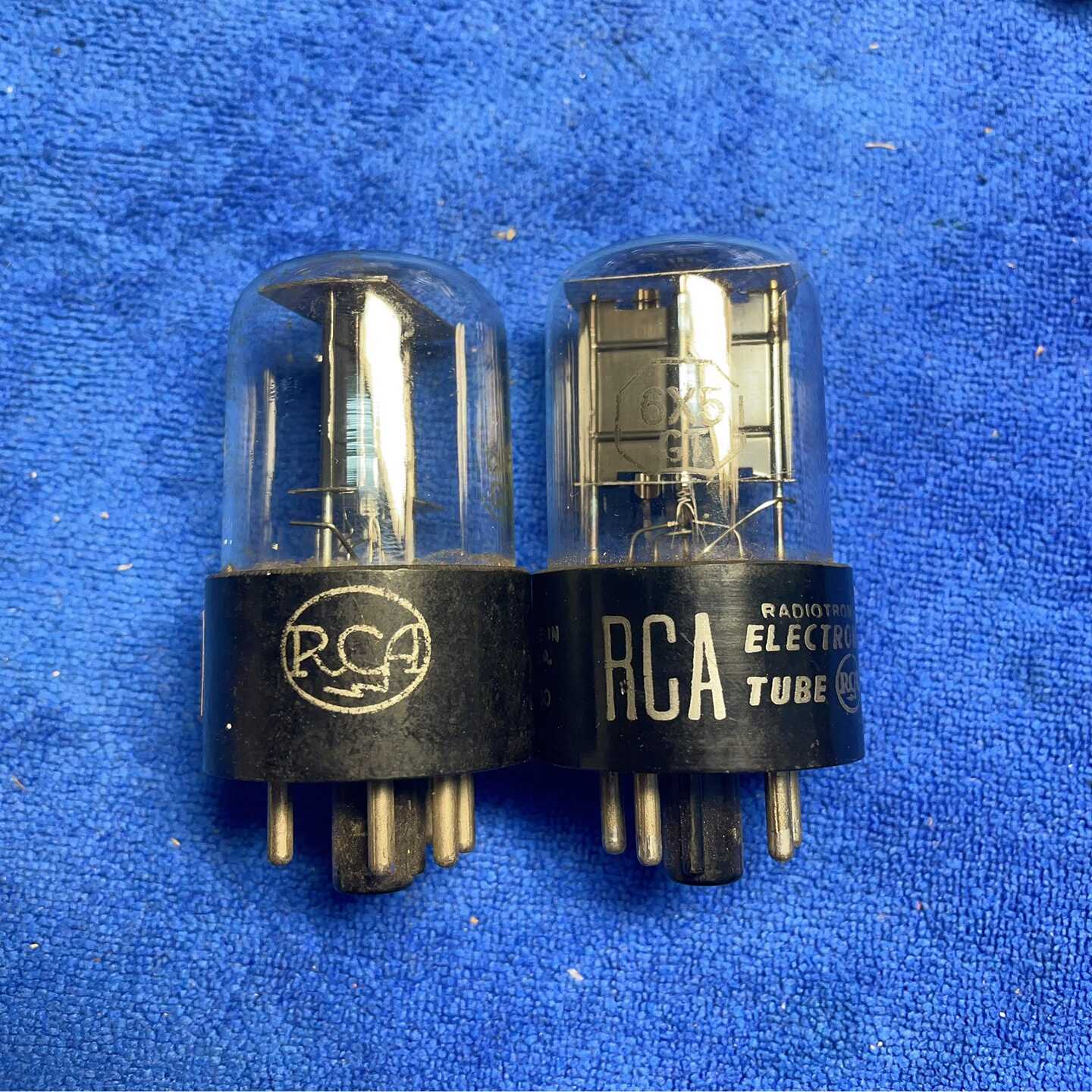 RCA6X5/6Z5P霉屏整流管2枝，108/枝。#2询价