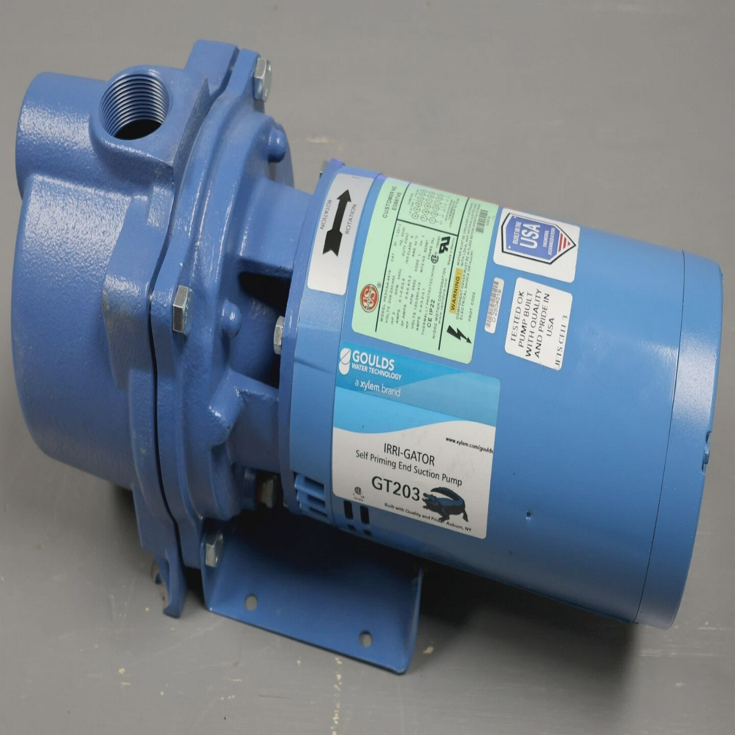 GouldsXylemGT203Irri-gator自吸式端吸泵