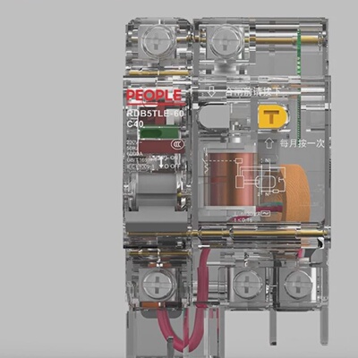 人民电器透明壳小型漏电断路器RDB5TLE工程用空气开关量大优惠