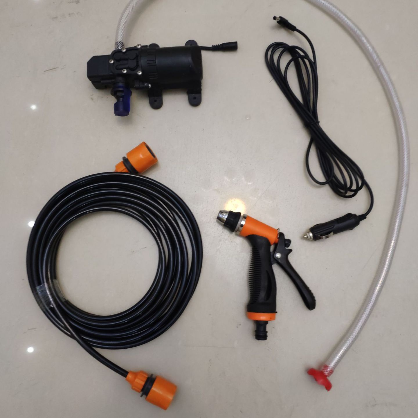 车载洗车器12v水泵高压洗车清洁器简易便携式自吸电动水泵代发