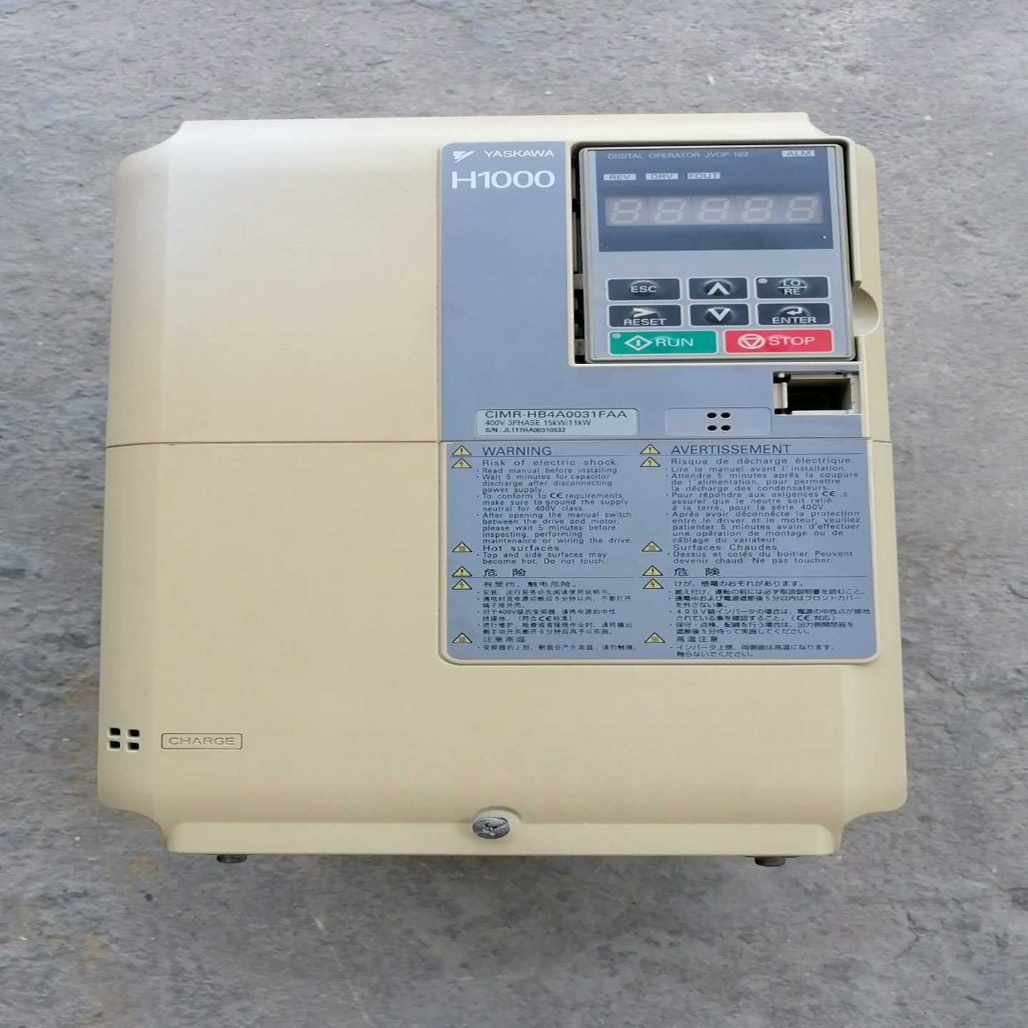 安川H1000变频器15KW/11KW CIMR-HB4A0~询价