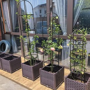 大号楼顶种菜花盆田田绿深花槽加厚塑料多联花箱阳台种植50加仑