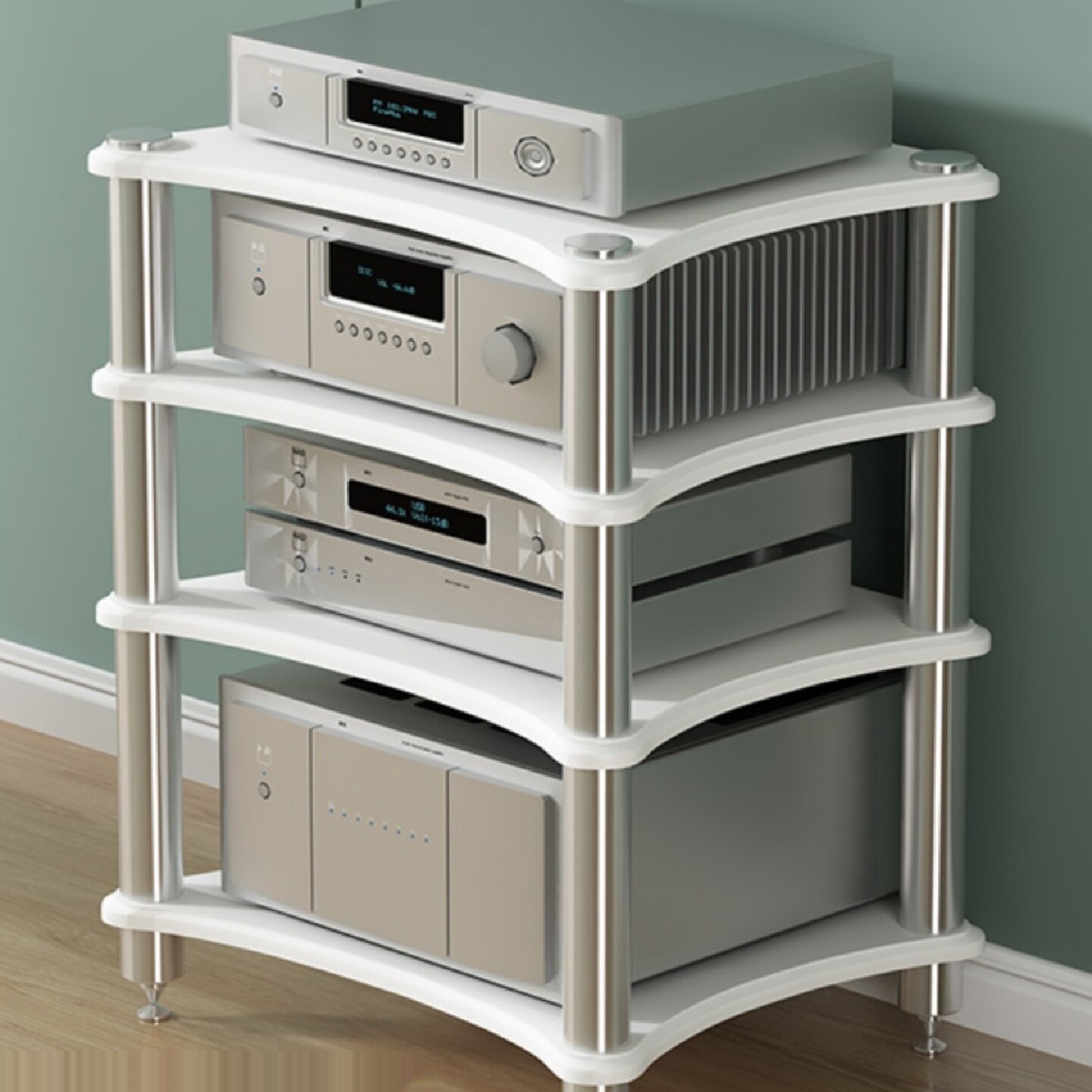 不锈钢HIFI功放机柜功放机架功放柜音响柜音响音箱架子CD柜脚钉架