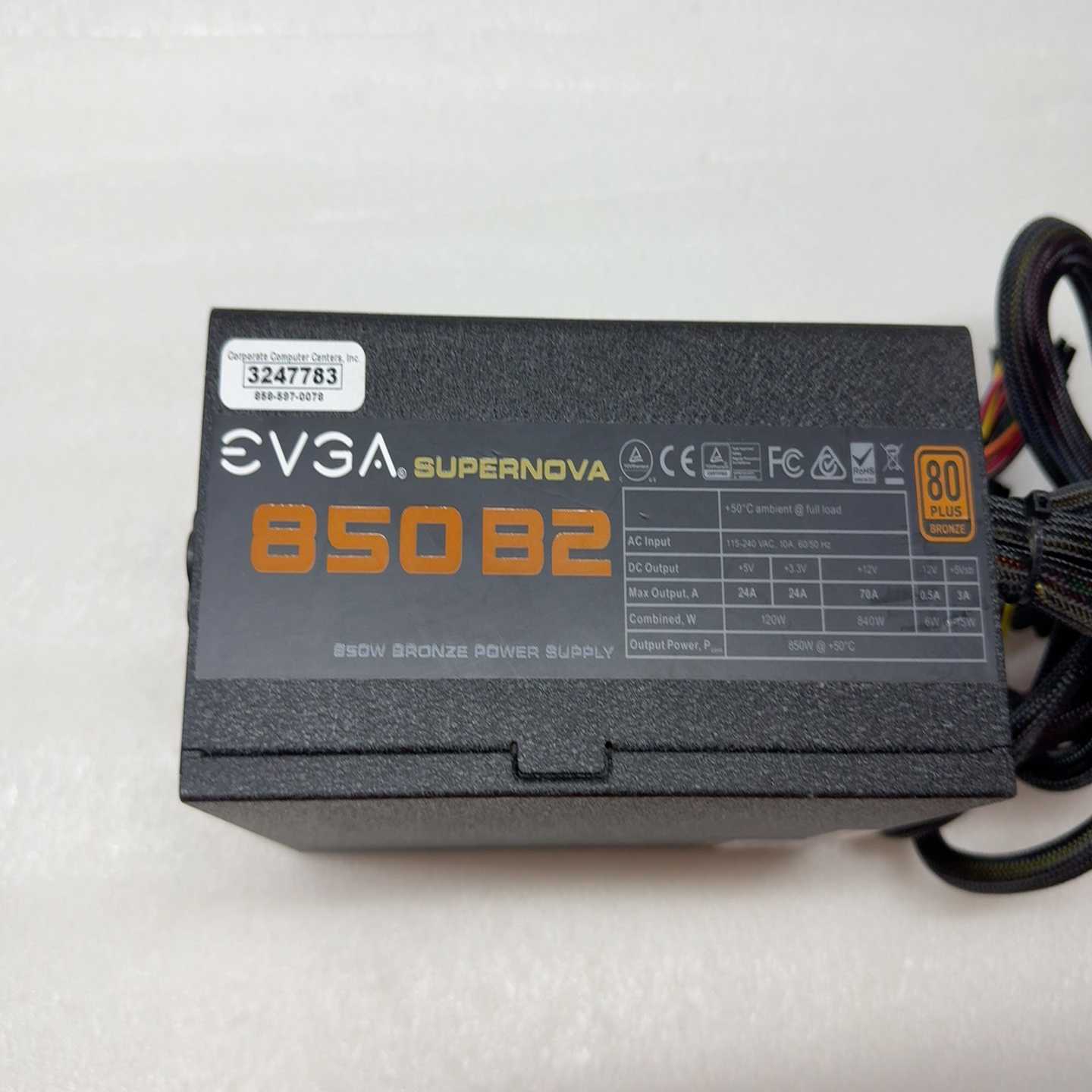 （议价）EVGA850B2额定850W铜牌块可充新