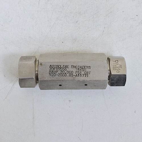 Autoclave 20FX9966  9202088 Union Coupling Lot of 3 pcs