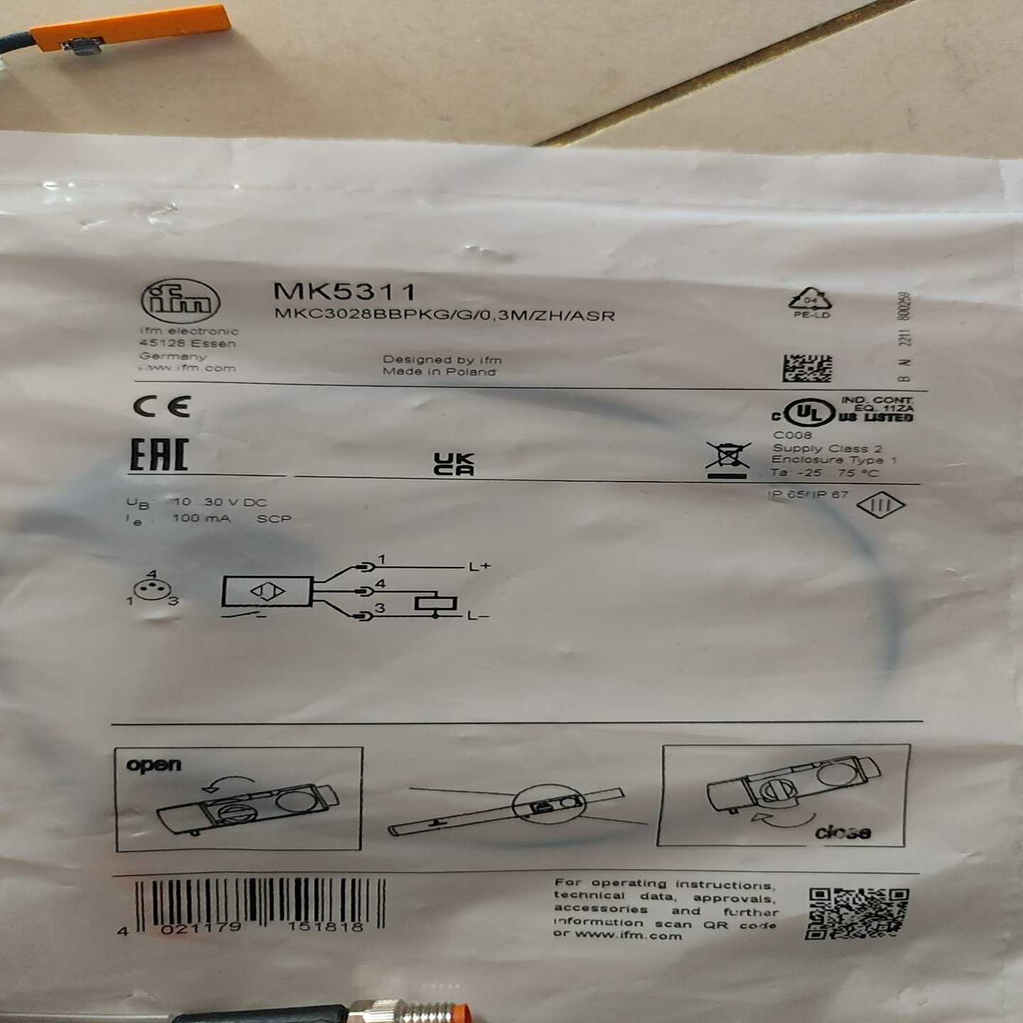 易福门ifm磁性开关MK5311，一个有包装袋，一个没有，【询价】图片