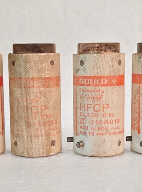 Gould Shawmut hfcp  HFCP D15A010 Fuse Lot of 04 Pcs