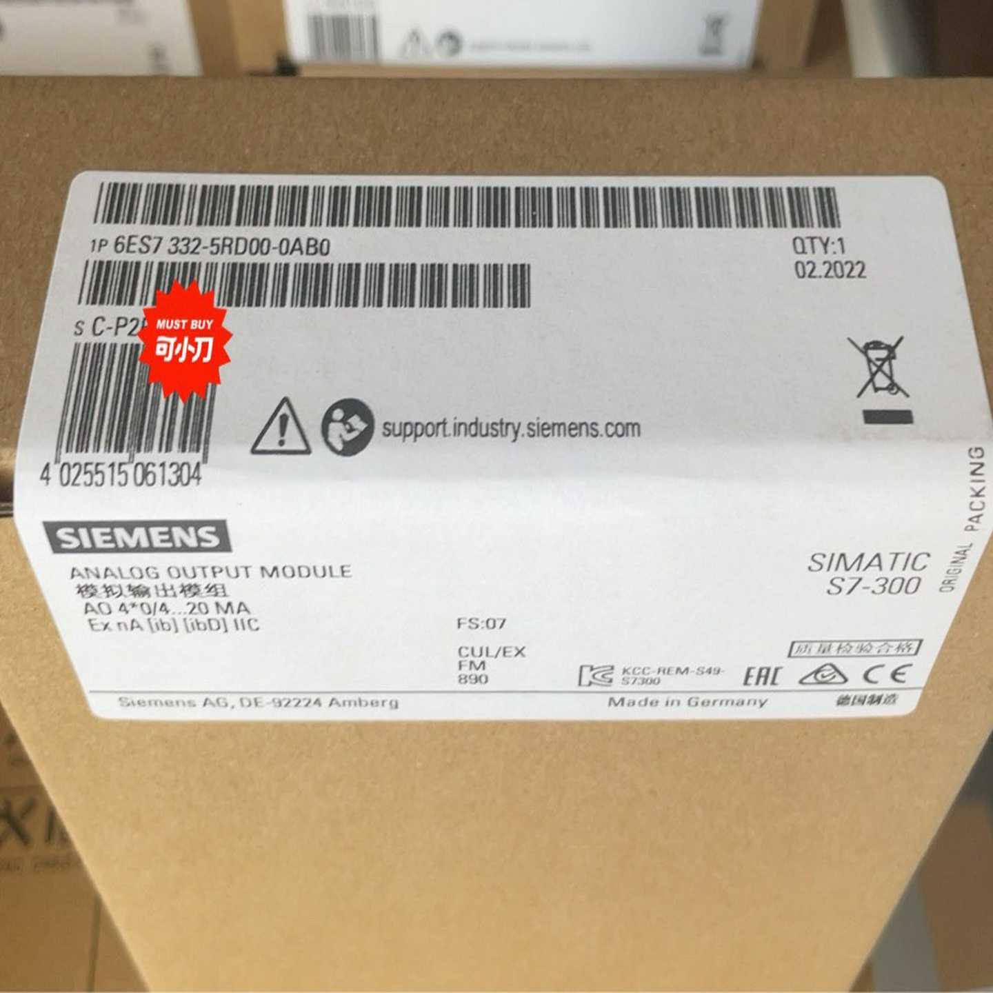 【议价】6ES7332-5RD00-0AB06ES7332-5适用