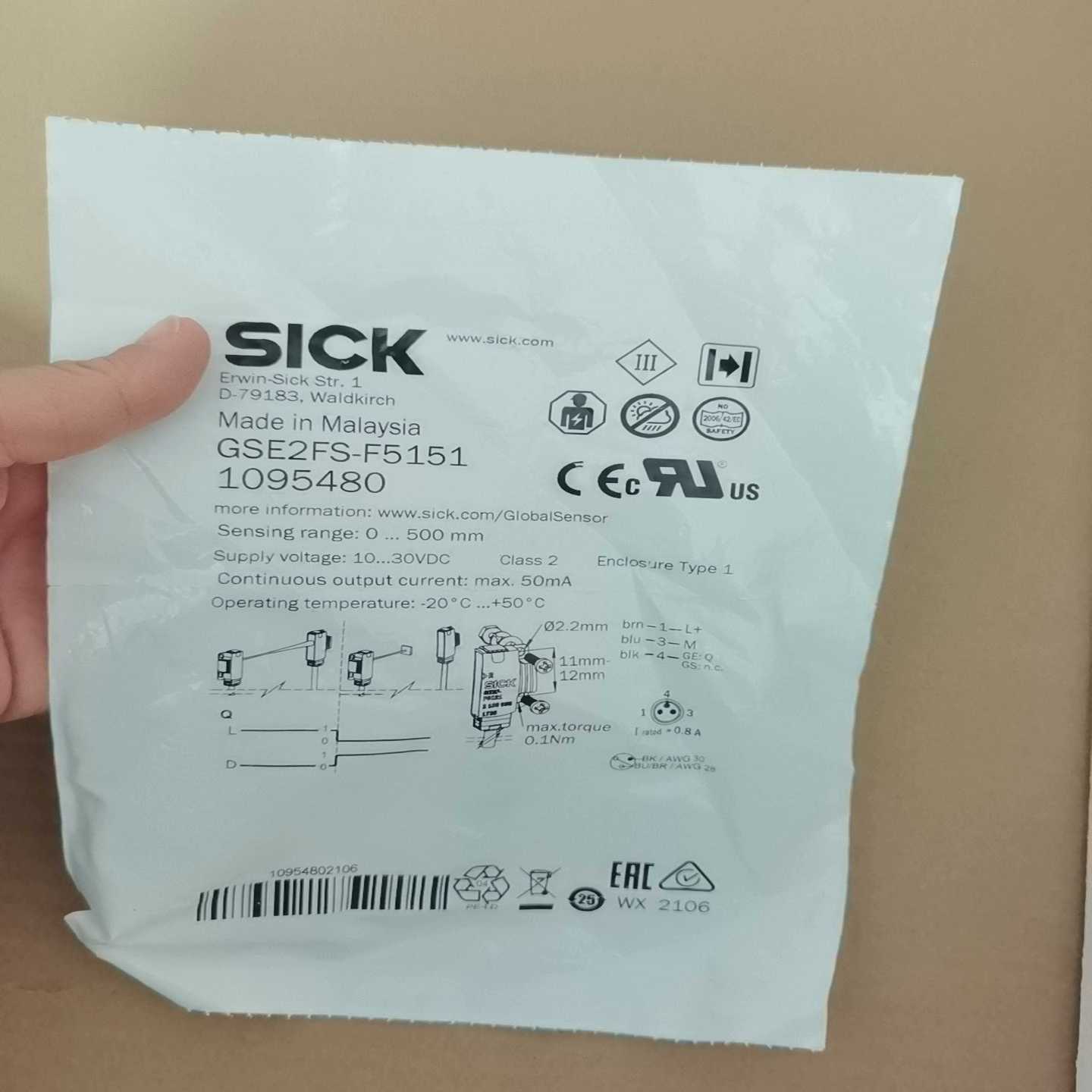 SICK西克GSE2FS-F5151109548~询价