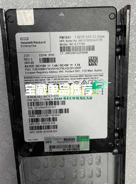HP 3PAR 8000 PN1643 7.68T SSD