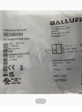 寻IBALLUFF巴鲁夫圆柱型传感器BES060MBESM18ZIPSC80BS04G
