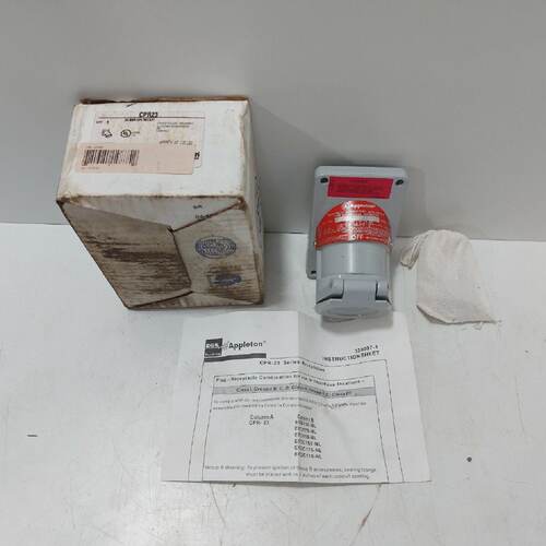 Appleton CPR23 Receptacle Interlocked with Switch