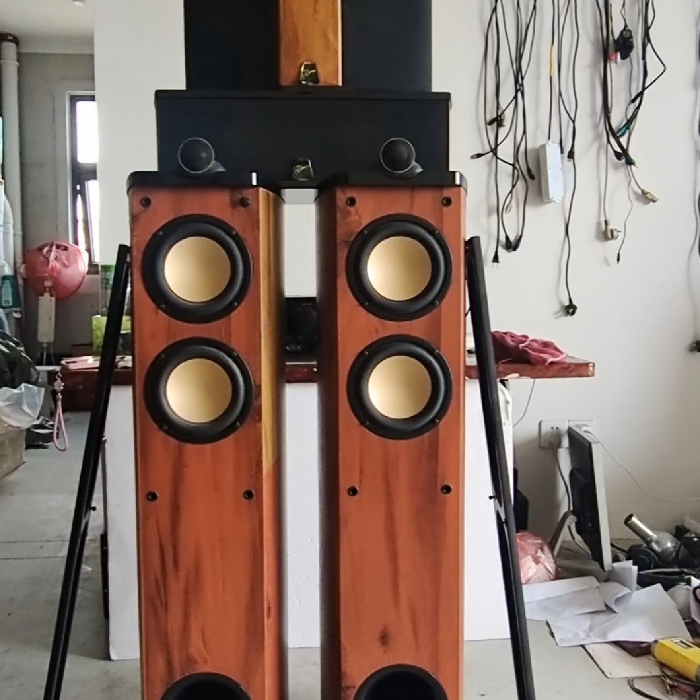 惠威F2P原装音箱R2C2P原装中置环绕8成新发烧级-议价