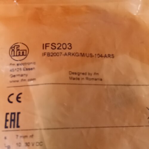 溢价-易福门IFS203接近开关型号IFB2007ARKGM